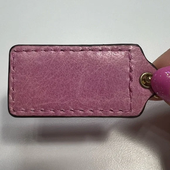 Coach Pink Bag Tag - Picture 6 of 6